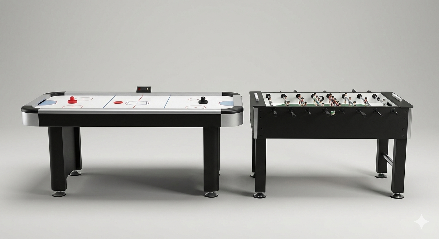 Air Hockey + Foosball Combo Jumbo
