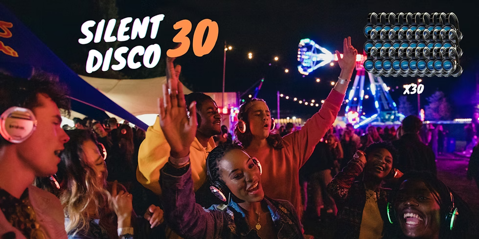 Ashken Silent Disco Hire - 10 Headsets